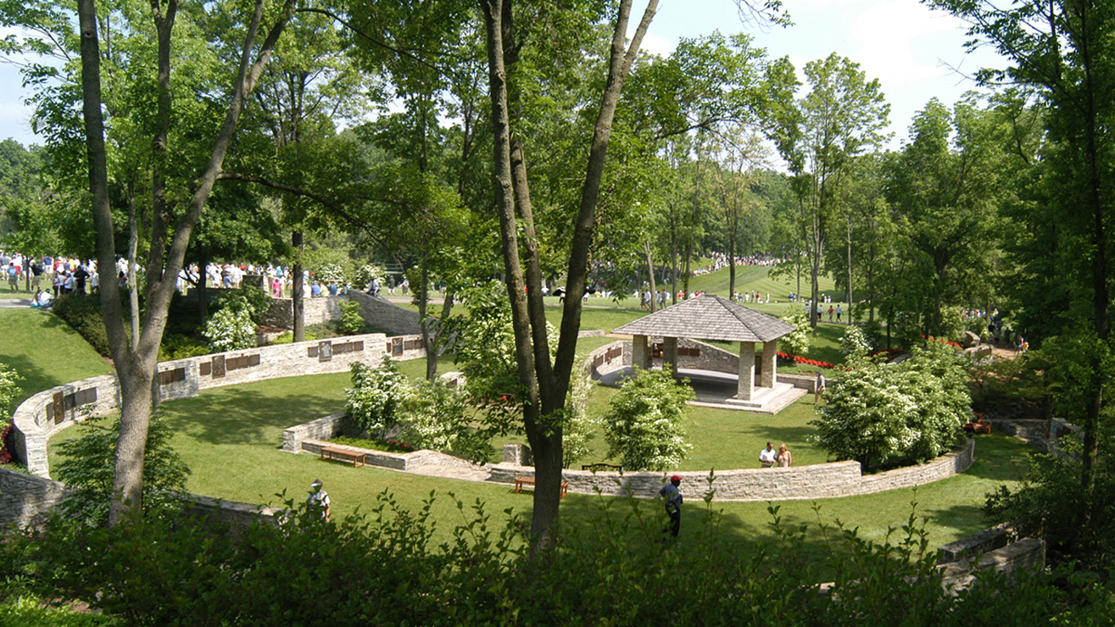 Memorial Park along the 1st fairway