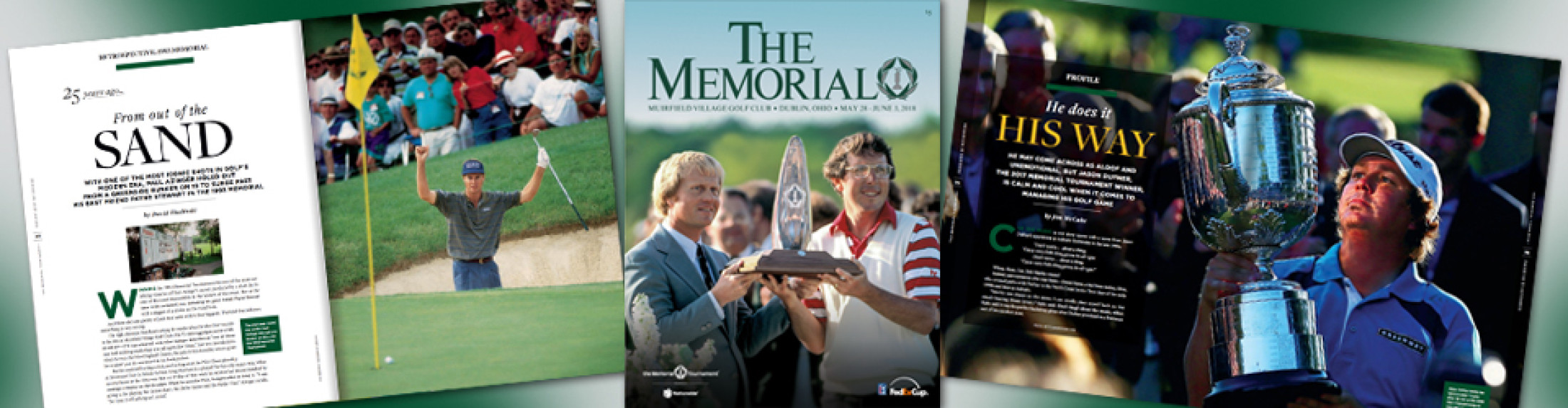 Collage of The Memorial magazine 